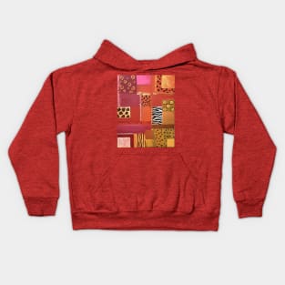 African safari quilt Kids Hoodie